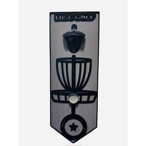 Disc Golf Custom Bottle Opener Wall Mounted Discgolfer Gift